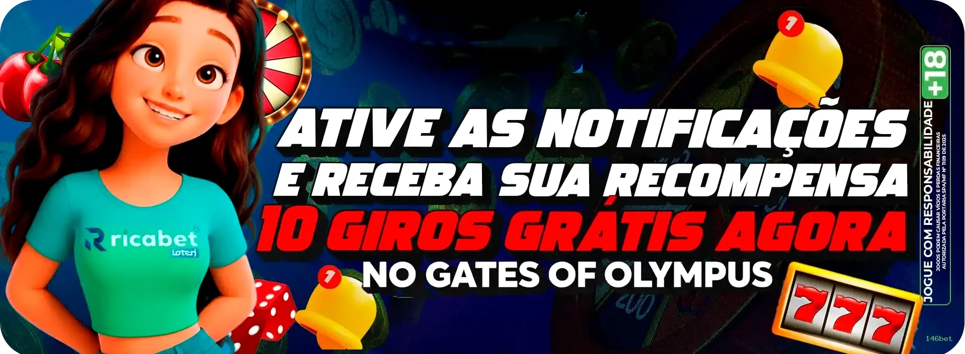 Imagem promocional dos ganhos da 146bet
